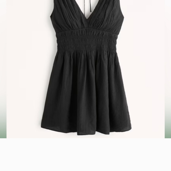 A&F Brown Floral Drop Waist Mini Dress - Picture 4 of 5